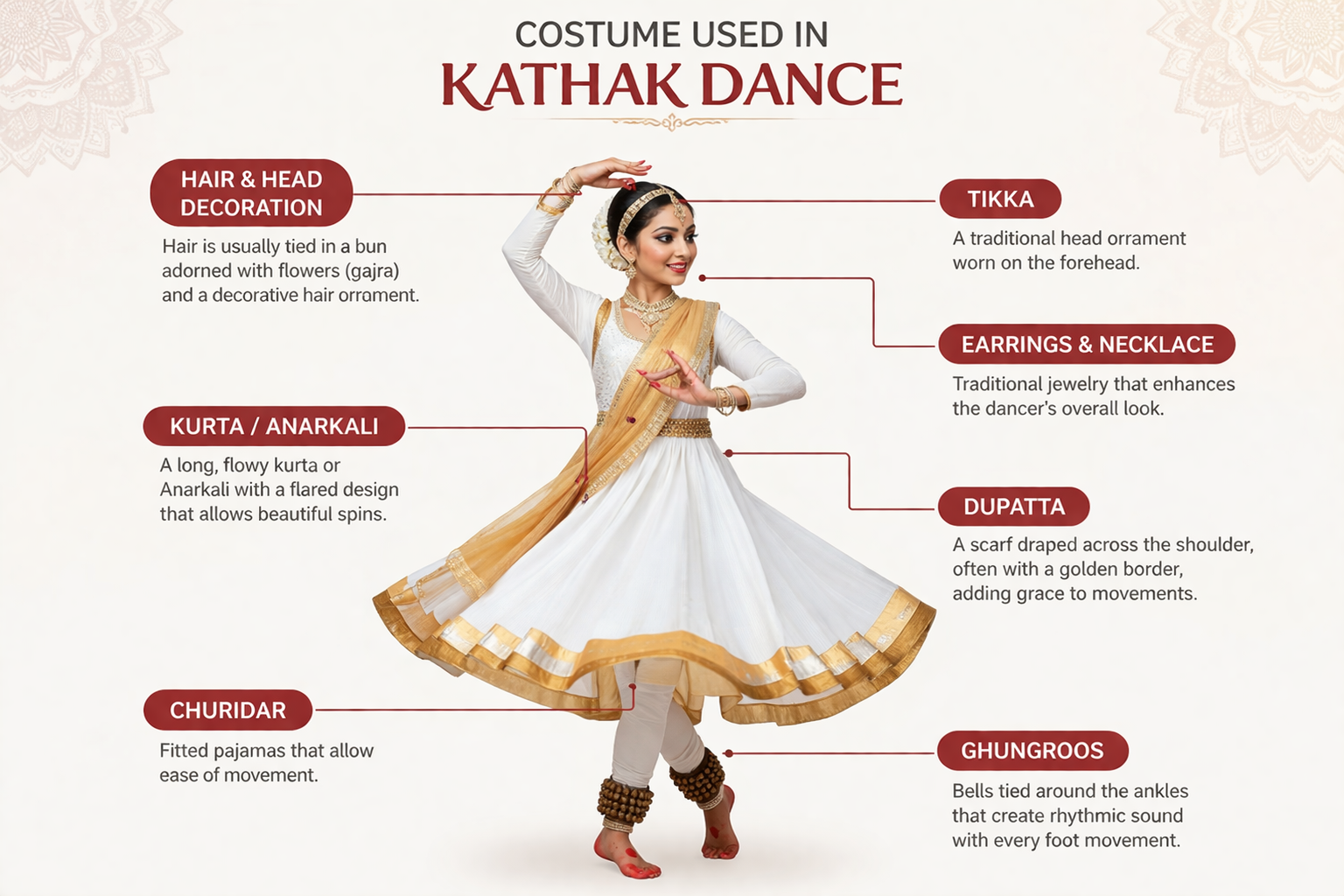 Kathak dance costume guide