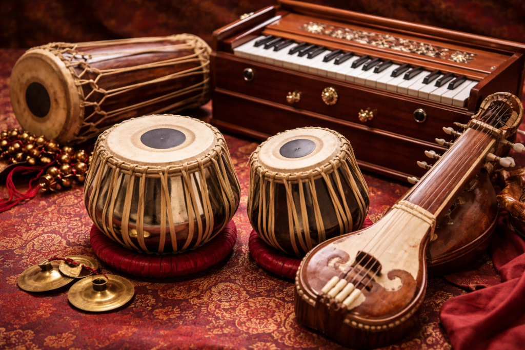 Katari Instrument Costumes, Music & Instruments Used In Kathak Dance